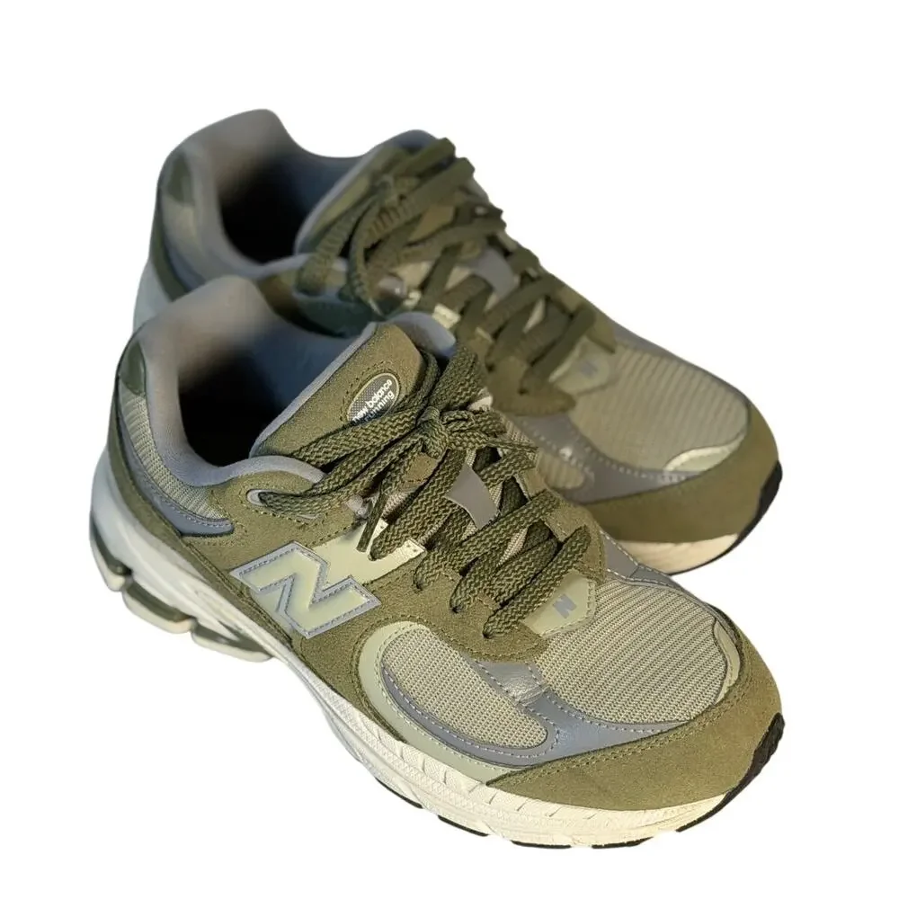 New Balance 2002R Running Sneakers  Olive/Gray Men's
